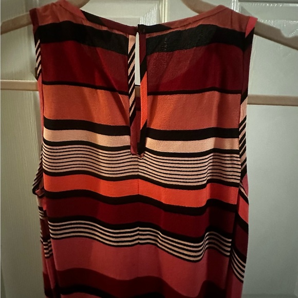 Ann Taylor Loft, red stripe dress. Never worn, size: XS Petite - Picture 3 of 4